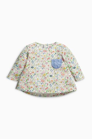Printed Long Sleeve Tops Two Pack (0mths-2yrs)